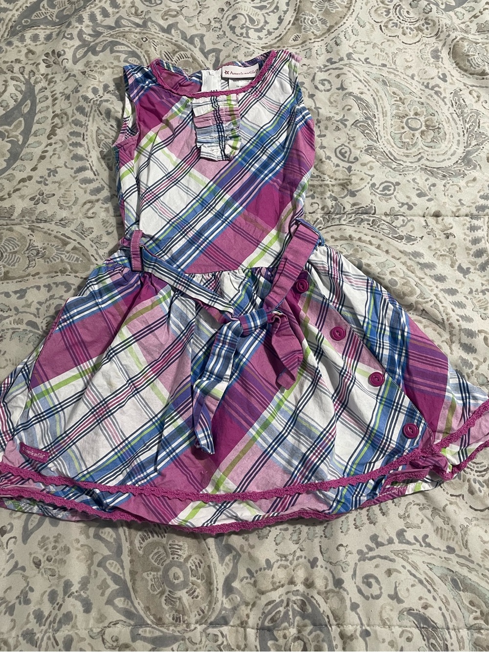 American Girl Plaid Dress